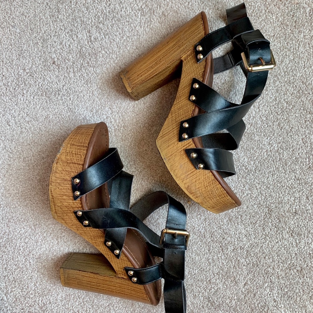 Mossimo Wood Platform Heels